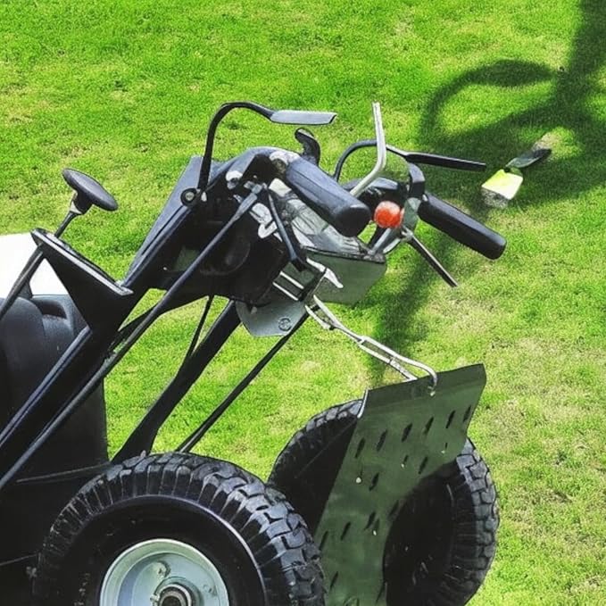 Jungle Jim's Jungle Wheels Lawn Mower Sulky – Black Edition – Stand-On Two-Wheel Sulky for Walk-Behind Mowers – Folding Trailer Hook Up – 10" Wheels – 2-Year Weld Warranty