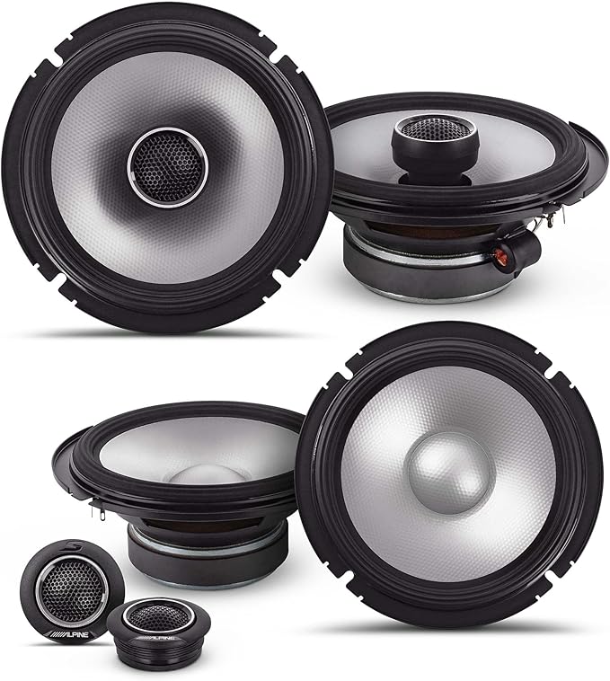 Alpine S2-S65/S2-S65C, S Series 6.5" 2-Way Hi-Res Speakers Bundle