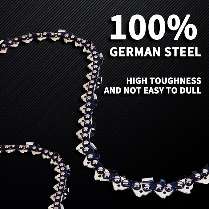E & S 3 Pack 20 Inch Chainsaw Chain .325" Pitch .058" Gauge 78 Drive Links Semi-Chisel Chain Saw Chains for Husqvarna, Poulan, Craftsman, Greenworks and More Chainsaw Brands