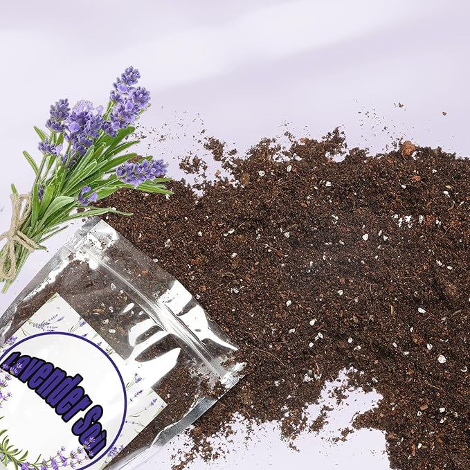 Premium Lavender Potting Mix 4qt, Promotes Lavender Blossoming, Perfect for Indoor and Outdoor Gardening