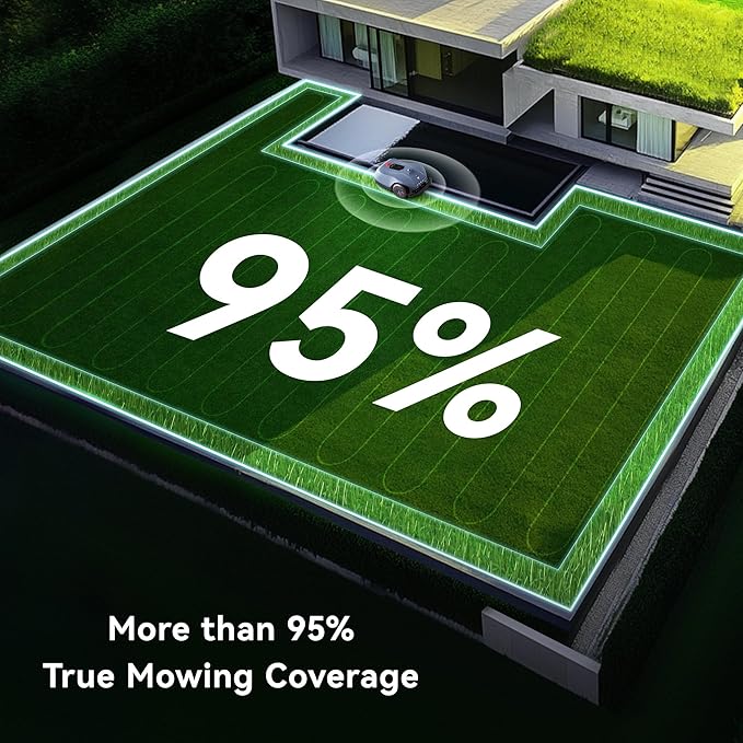 Neomow X Pro 3D LiDAR Slam Mapping Robot Lawn Mower Perimeter Wireless for 1.5 Acres AI Vision Obstacle Avoidance with 4G, No RTK Antenna Required, App Control, GPS, IPX5, Anti-Theft, Queit