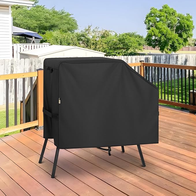 Arcedo Griddle Cover Compatible for Blackstone 22 Inch 17 Inch with Hood and Stand, Heavy Duty Waterproof Outdoor BBQ Grill Cover Windproof Rip-Proof Griddle Accessories