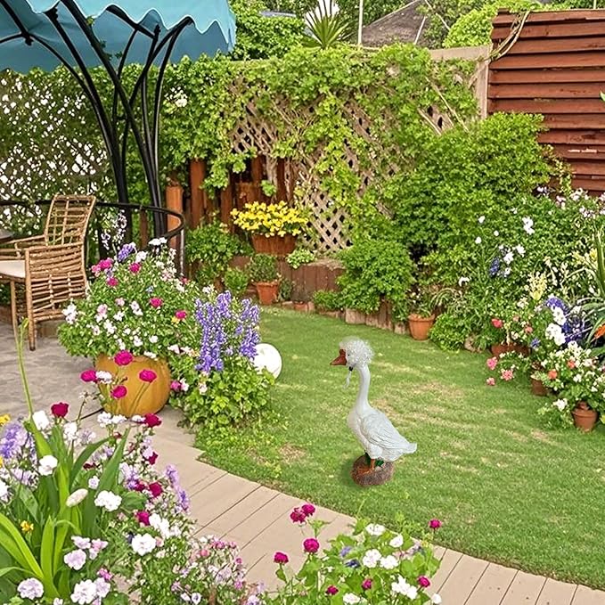 Porch Goose Wigs, Porch Goose Outfits Lawn Goose Statue Accessories for Outdoor Garden Patio Yard Goosey Decor （Style 13）