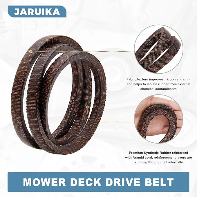 579932MA 585416MA Snowblower Auger Drive Belt Set for Craftsman Murray 579932 420673 585416 1733324SM MTD 754-0275 954-0275 954-0282 2-Stage Snow Thrower Snowblower Drive Belt