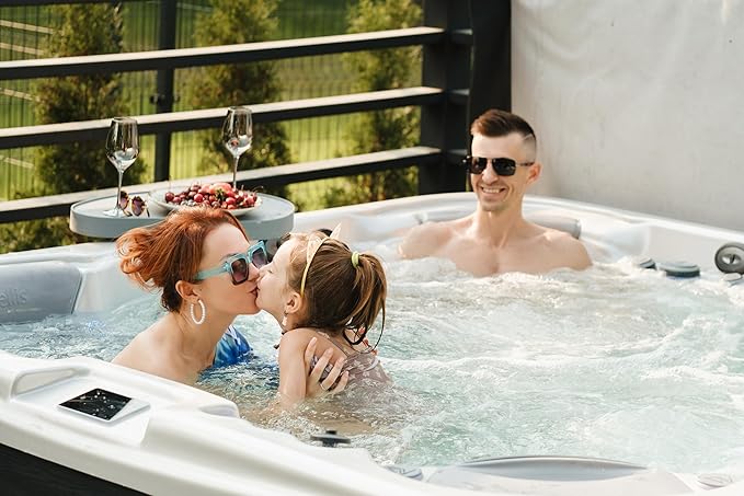 BigXwell Spa and Hot Tub Solar Pool Cover, 12Mil 6x6 Foot Rectangle Thermal Blanket for Outdoor Hot Tubs, 1200Series (6X6 FT)
