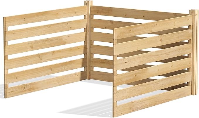 Greenes Fence Cedar Wood Composter Add-On Kit, 48" L x 48" W x 31" H / 309.17 gallons - Made in USA with North American Cedar