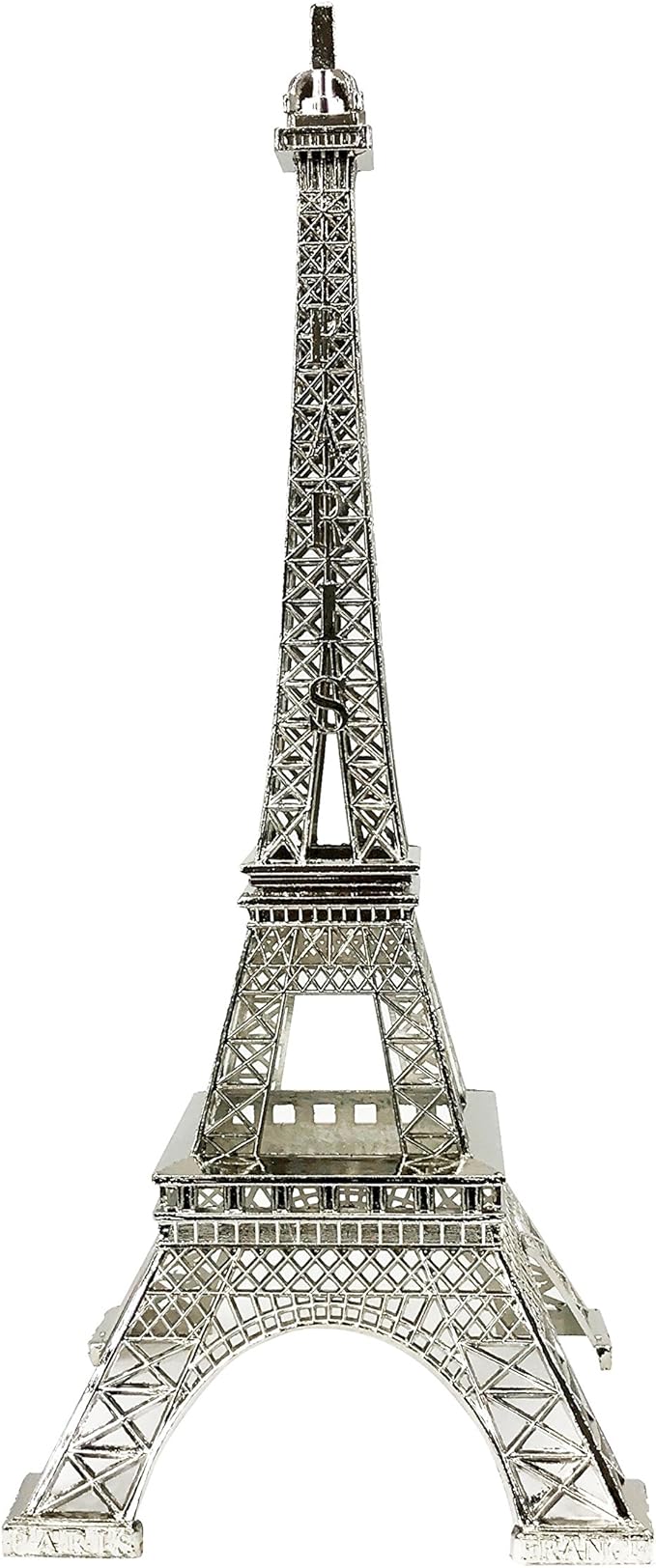 allgala 10" Eiffel Tower Statue Decor Alloy Metal, Silver