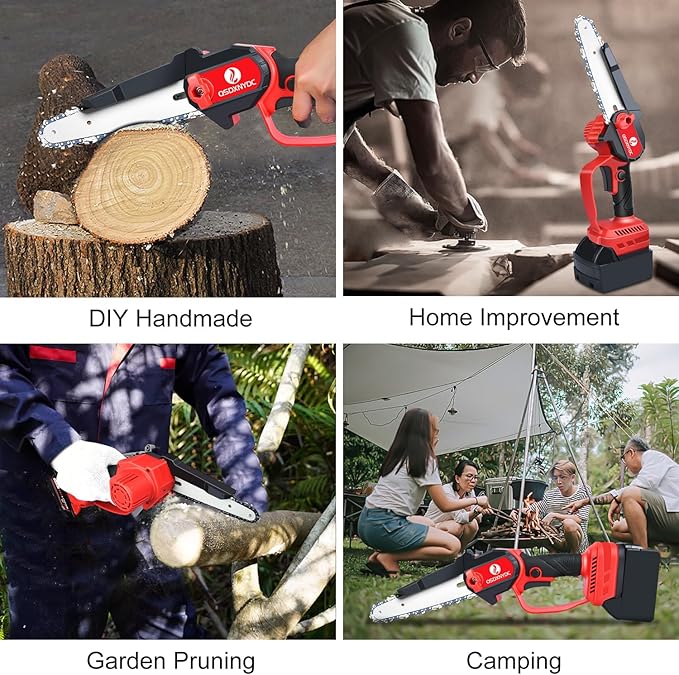 Cordless Mini Chainsaw 6 Inch for Milwaukee 18V M18 (No Battery), Brushless Portable Electric Chain Saw Tool for M18, Small Handheld Chainsaw for Pruning Shear Branch Wood Cutting Tree