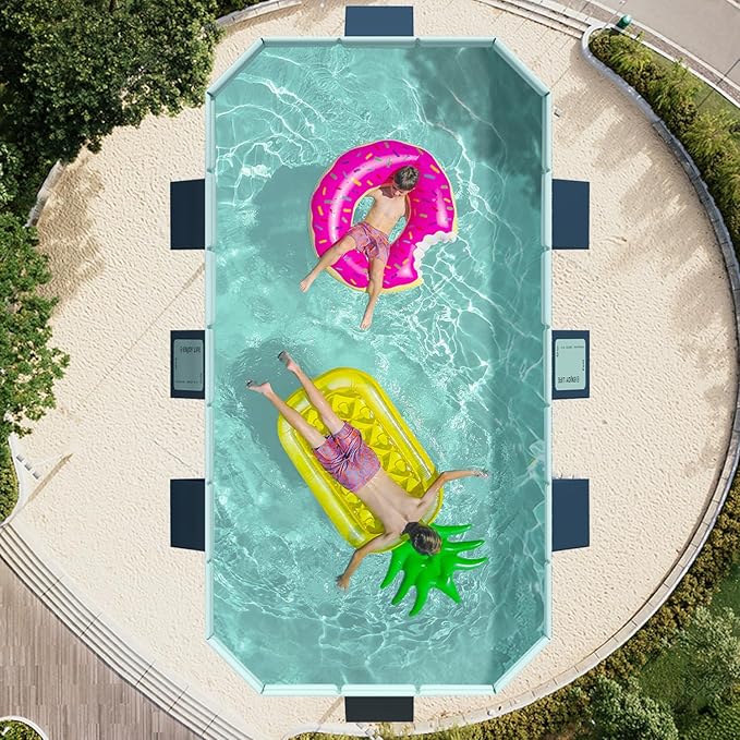 Foldable Pool, Non-Inflatable Swimming Pool for Kids, Adults and Pets, Large Portable Kids Pool for Outdoor Backyard Garden, 116" × 65" × 22"