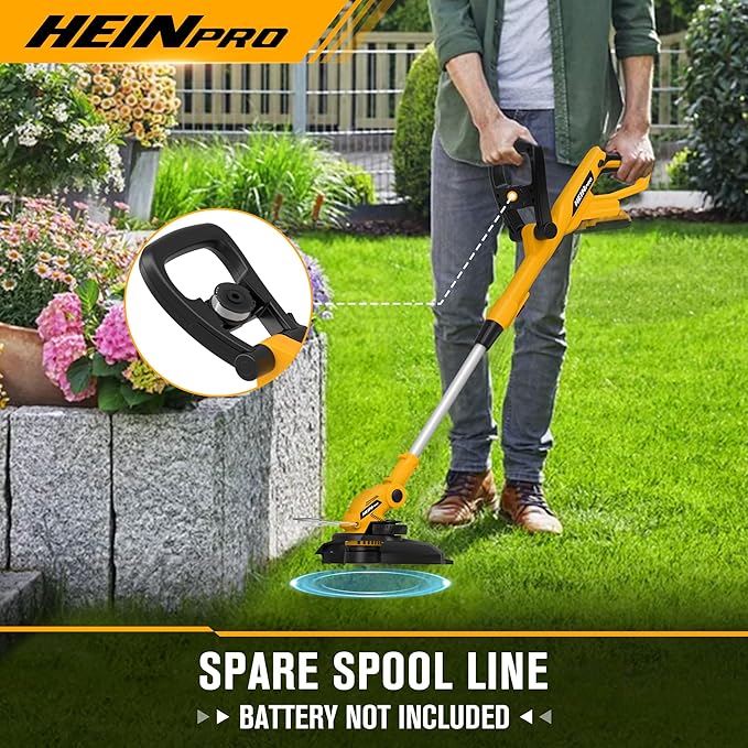 2-in-1 Cordless Leaf Blower and String Trimmer Combo Compatible with Dewalt 20V Battery, 500CFM/150MPH Electric Leaf Blower, 12-Inch Cordless Weed Wacker/Weed Eater/Grass Trimmer (Bare Tool)