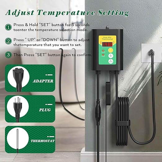3500W 240V Titanium Fully Submersible Portable Electric Immersion Large Pool Water Heater Waterproof Hot Tub Heater with LCD Thermostat & GFCI Plug, for Swimming Pool, Bathtub, Baptistry, Bucket (YG)