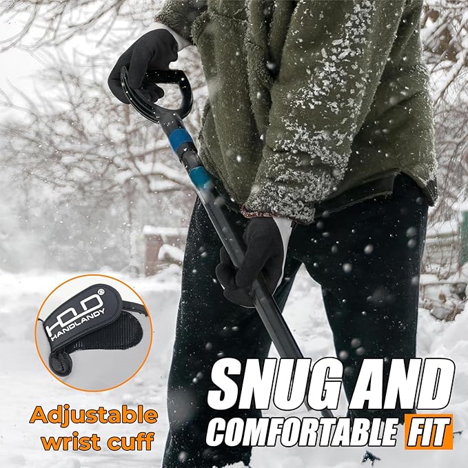 HANDLANDY Waterproof Work Gloves for Cold Weather, Insulated Winter Freezer Work Gloves with Grip for Men & Women