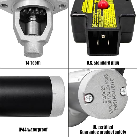 fullas Electric Starter Motor JQ170-2 for LCT 291cc 306cc, Ariens AX291 AX306 OHV Gas Engine Suitable for Husqvarna 24" 27" 30" Snow Blower, Ariens Deluxe 28" 30" Snowblower