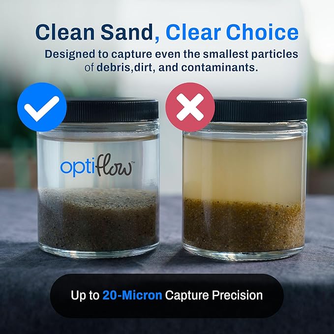 2-Pack Pool Filter Sand, Premium Filtration with Pure Silica Formula, 50 Lbs - Swimming Pool System Accessories and Supplies for Cleaning and Maintenance