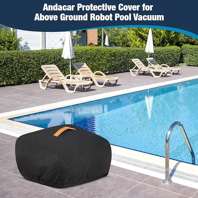 Pool Cleaner Robot Cover for Cordless Robotic Pool Cleaner, Waterproof 600D Heavy Duty Protective Cover for Above Ground Robot Pools Vacuum(Covers Only)