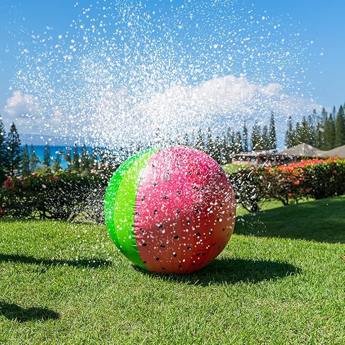 Poolcandy Giant Watermelon Beach Ball Sprinkler