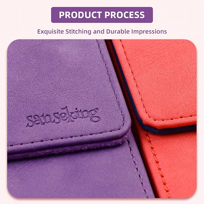 Magic Card Deck Box for MTG Single Deck Card Box fits 100+ TCG Sleeved Cards Soft Leather Card Box Top loading Card Boxes Magic Gift for MTG TCG CCG (Vertical,Purple)