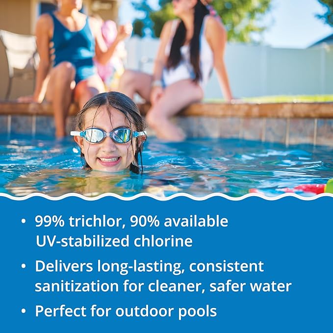 In The Swim Ultimate Chemical Value Kit and Chlorine Bundle - Pre-Measured Kit for Seasonal Maintenance - 50lb Bucket 3-Inch Chlorine Tablets - Inground and Above Ground Pools Up to 35K Gallons