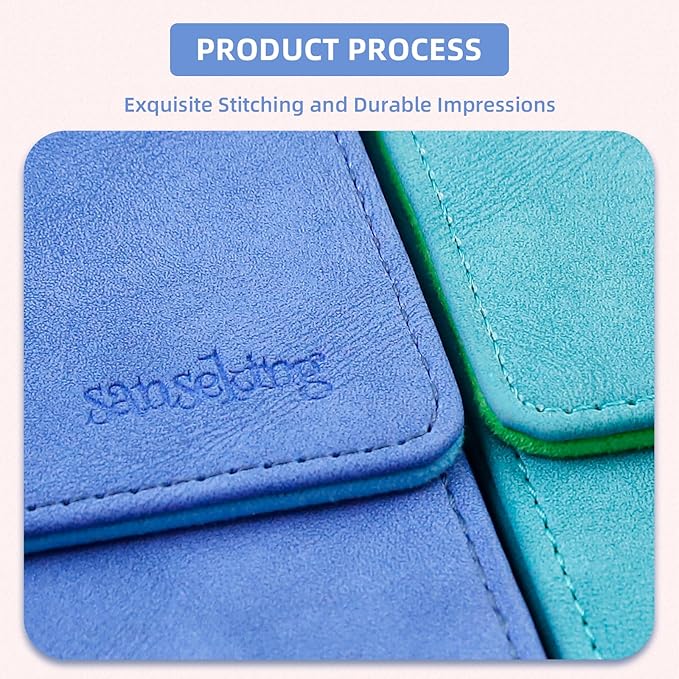Magic Card Deck Box for MTG Single Deck Card Box fits 100+ TCG Sleeved Cards Soft Leather Card Box Top loading Card Boxes Magic Gift for MTG TCG CCG (Vertical,Light Blue)