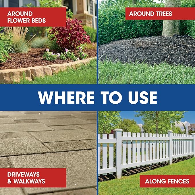 Roundup Weed & Grass Killer₄ with Comfort Wand, Use in and Around Flower Beds, Trees, and Driveways, 1 gal.