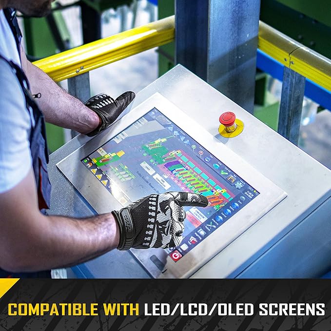 COOLJOB Touchscreen Utility Mechanic Safety Work Gloves For Men with Grip, Breathable, Ultra-Soft, Lightweight，S-XL