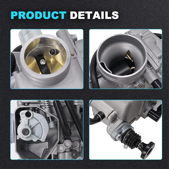 TRX350 Carburetor Compatible with Honda Rancher 350 TRX350TM TRX350TE 350ES 350FE 350FMTE 2000-2006,TRX350 Fourtrax 1986-1987, TRX450FE TRX450FM Foreman 2002-2004, TRX450S TRX450ES Foreman