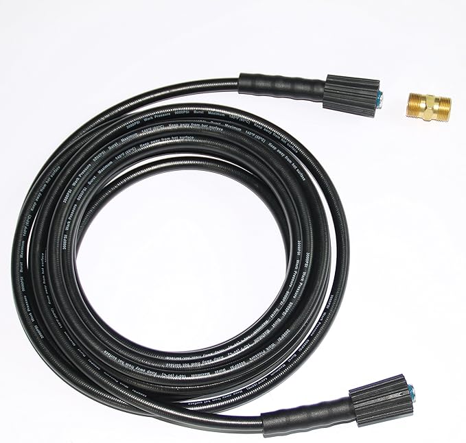 XZT 50FT 1/4-inch anti-kink High Pressure Washer Hose with Adapter,3000PSI Extension Hose for most brand pressure washer