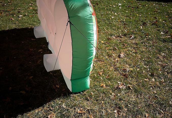 Rasta Imposta 9 Foot Merry Christmas Inflatable Yard Decoration Lawn Sign with Bright LED Lights Outdoor Weather Resistant - 9 x 5 FT Tall