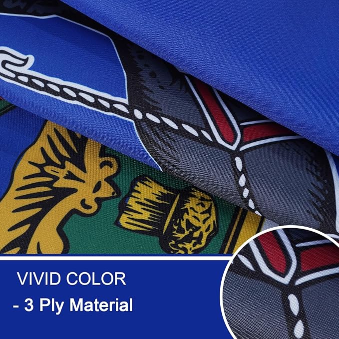 Bradford Double Sided Pennsylvania State Flag 3x5 feet Outdoor, 3 Ply Polyester Pennsylvania Flag Heavy Duty PA Flags with 2 Brass Grommets for Outsides Long Lasting