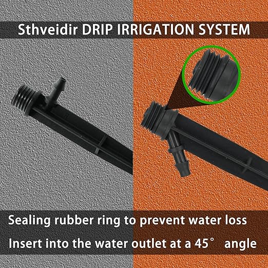 240-Ft Drip Irrigation Kit Automatic Garden Watering Plant System Kit, Greenhouse Irrigation Kit, Patio Sprinkler System for Outdoor Raised Bed Plants with 1/2in,1/4in Hose