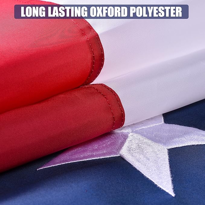 1x1.5 Ft American Flag - Outdoor Heavy Duty Durable Premium Polyester US Flag with Embroidered Stars & Brass Grommets