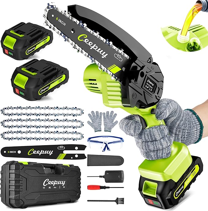 Mini Chainsaw Cordless,[2025 Upgraded] Electric Saw Gifts for Men Dad Husband Gardener, Cool Gadgets for Men 2025, Stocking Stuffers for Adults Christmas Gifts for Women