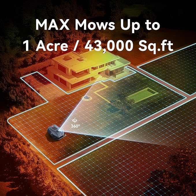 Neomow X SE 3D LiDAR Slam Mapping Robot Lawn Mower Perimeter Wireless for 1 Acre AI Vision Obstacle Avoidance with 4G, No RTK Antenna Required, App Control, GPS, IPX5, Anti-Theft, Queit