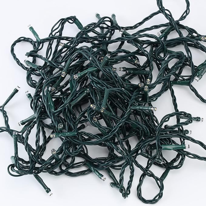 12V Outdoor String Lights（Warm White）- Low Voltage Outdoor String Lights -Works with Low Voltage Landscape Lighting Systems -for Holiday Decorations, Christmas Tree Lights Holiday Party Wedding