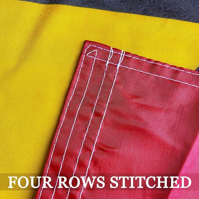 Big Maryland State Flag 3x5 Outdoor Double Sided- 3Ply 240D 4 Rows Stitched- MD State Flag- UV Fade Resistant With Canvas Header & 2 Brass Grommets