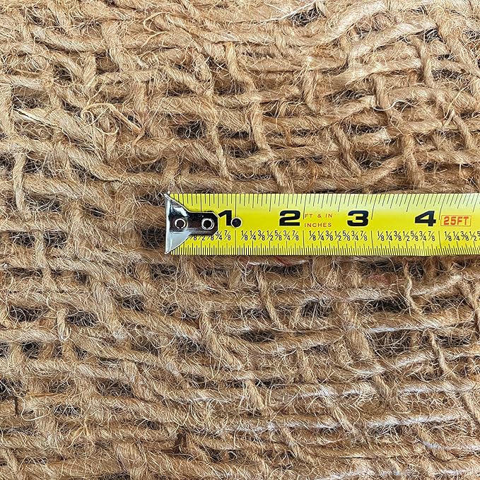 Agfabric Natural Jute Erosion Control,Jute Netting -48" Wide x60 feet Long Soil Saver Mesh Blanket