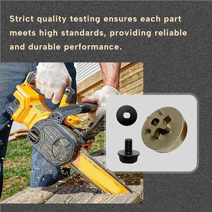 Chainsaw Drive Sprocket Fit for De-walt CCS620B DCCS620P1 DCCS670B DCCS670X1 DCCS690B DCCS690H1 DCCS690M1 12" 16" 18" 20 60v Chainsaw Replace 90618228 90639221 90618229 with Washer & Bolt