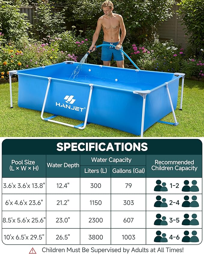 Steel Frame Round Above Ground Pools Family Swimming Pool Set for Outdoor Backyard: 12ft x 30in - Odor-Free Eco PE Material with Pool Liner and Pool Cover