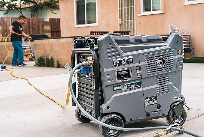 Pulsar 9500W Tri Fuel Gasoline Propane Natural Gas Portable Inverter Generator w/Remote Start & CO Sentry for Home Use GS95TiSCO