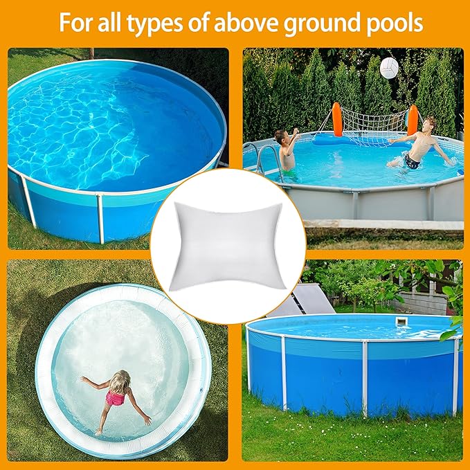 Adnee 4 x 5 Ft PP Weave Rectangular Pool Air Pillow-Inflatable Winterizing Closing Pillow for Above Ground Pools-Cold Resistant Pool Pillows for Closing Winter Support Pool Covers