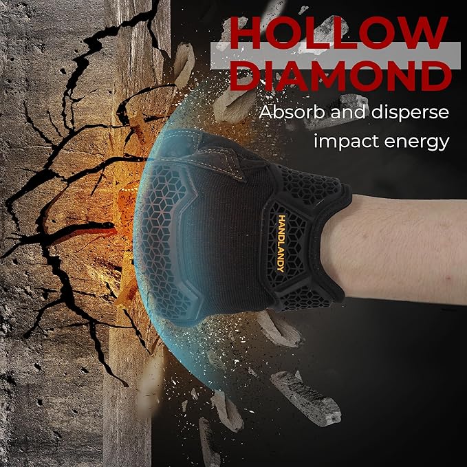 HANDLANDY Work Gloves for Men & Women, Utility Mechanic Working Gloves Touch Screen, Flexible Yard Work Gloves