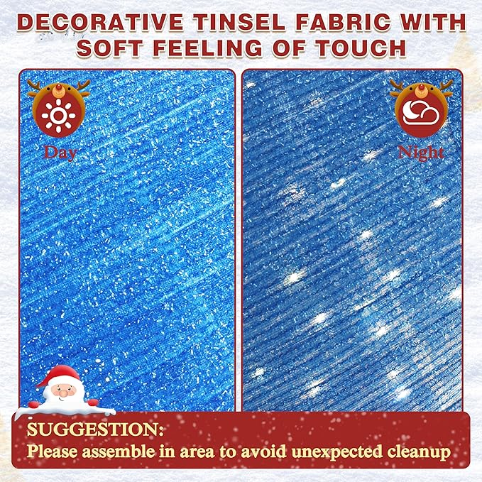 VEIKOU 36 Inch Pop-Up Set of 3 Large Christmas Ornaments, Outdoor Christmas Decorations with Base, Oversized Collapsible Balls Outdoor Indoor for Holiday Yard Garden Lawn