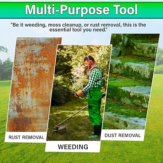 10 Inch Steel Wire Trimmer Head – Universal Weed Eater Attachment for Stihl, Dewalt, Milwaukee & More – Indestructible Weed Wacker Wire Brush Cutter Head for Lawn & Garden