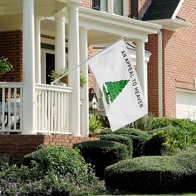XIFAN Double Sided An Appeal to Heaven Flag 3x5 ft, Heavy Duty 3 Ply Durable Polyester, Pine Tree Liberty Tree Flag with Vibrant Print/4 Rows Hemming/Brass Grommets for Indoor Outdoor Decor