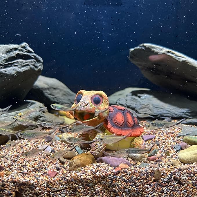 Turtle Garden Decor Turtle Statue Outdoor Yard Patio Decor Indoor/Outdoor Garden Decor Animal Statu for Home, Yard, Patio, Backyard, Balcony (Red)