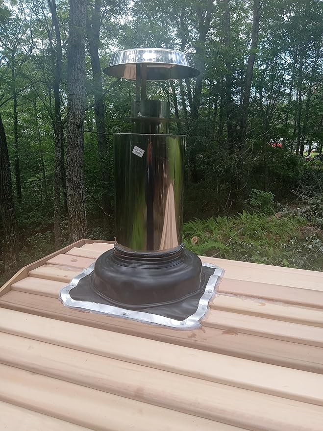 ZONEMEL Barrel Steam Sauna Room with Panoramic View, Canadian Red Cedar Outdoor Sauna with Wood Shingle Roof, Wood-Fired Stove, 8 Person, 8mm Tempered Glass