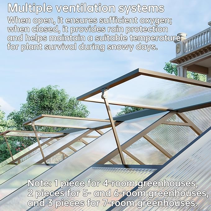 8x8 FT Greenhouse for Outdoors,Green House for Outside,Dark Gray