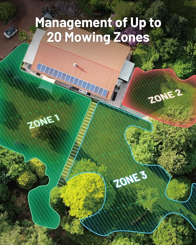Mammotion LUBA Mini AWD 800H Robot Lawn Mower with 4G, Reception 0.2 Acre, Max. 0.25 Acre, All-Wheel-Drive for 80% Slope, UltraSense AI Vision+RTK Auto-Mapping, Cutting Height 2.2"-4.0"