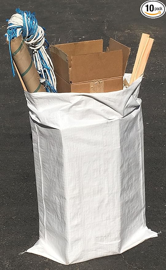 Sandbaggy Large Sandbags - Size: 31" x 45" - Thick Heavy Duty Contractor Bags, Heavy Duty Garbage Bags, Dumpster Bag, Construction Trash Bags, Contractor Bags 6 mil (10)