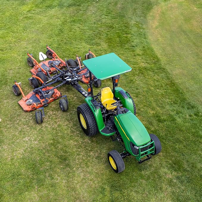 Universal Tractor Canopy | ROPS 1.5”-3” | Robust Steel | Easy Install (Green)